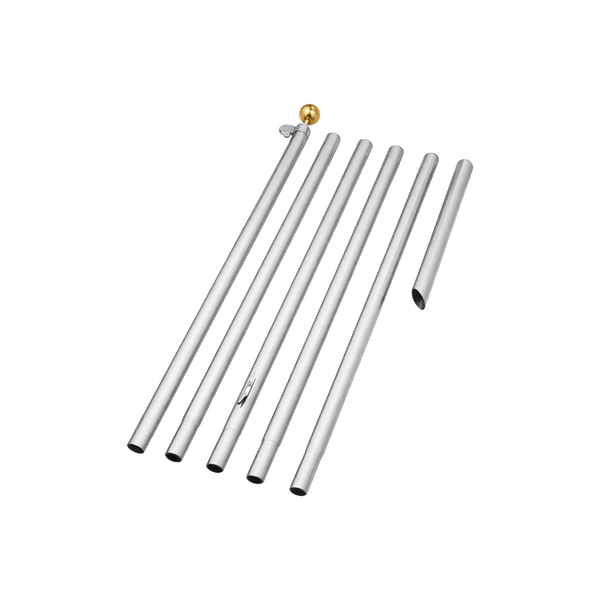 Mât de drapeau divisible 600cm argent