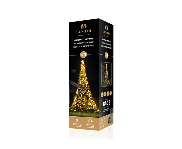 Lumedi Classic 640 LED | 4 mètres | mât inclus | blanc chaud